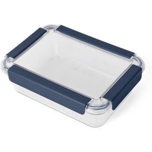 imageYETI Plastic Food Storage Container BPA Free Locking ampamp Airtight Lid Microwave Freezer and Dishwasher Safe LeakProof Cooler and Thin Ice CompatibleNavy  Large