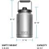imageYETI Rambler Half Gallon Jug Vacuum Insulated Stainless Steel with MagCapBig Wave Blue