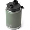 imageYETI Rambler Half Gallon Jug Vacuum Insulated Stainless Steel with MagCapCamp Green