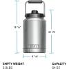 imageYETI Rambler Half Gallon Jug Vacuum Insulated Stainless Steel with MagCapRescue Red