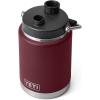 imageYETI Rambler Half Gallon Jug Vacuum Insulated Stainless Steel with MagCapWild Vine Red