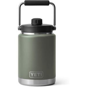 imageYETI Rambler Half Gallon Jug Vacuum Insulated Stainless Steel with MagCapCamp Green