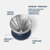 imageYETI Pour Over Coffee Maker Accessory Ramblers Designed for Perfect Coffee Extraction Anywhere Stainless Steel fits any V60 Filter NavyNavy