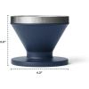 imageYETI Pour Over Coffee Maker Accessory Ramblers Designed for Perfect Coffee Extraction Anywhere Stainless Steel fits any V60 Filter NavyRescue Red