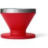 imageYETI Pour Over Coffee Maker Accessory Ramblers Designed for Perfect Coffee Extraction Anywhere Stainless Steel fits any V60 Filter NavyRescue Red