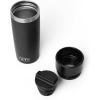 imageYETI Rambler 12 oz Travel Bottle Stainless Steel Vacuum Insulated with Leakproof Commuter Cap Rescue RedBlack
