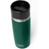 imageYETI Rambler 12 oz Travel Bottle Stainless Steel Vacuum Insulated with Leakproof Commuter Cap Rescue RedBlack Forest Green