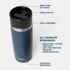 imageYETI Rambler 12 oz Travel Bottle Stainless Steel Vacuum Insulated with Leakproof Commuter Cap Rescue RedTropical Pink
