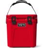 imageYETI Roadie 24 20 Hard Cooler with DoubleDuty Shoulder Strap and Drain PlugRescue Red