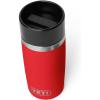 imageYETI Rambler 12 oz Travel Bottle Stainless Steel Vacuum Insulated with Leakproof Commuter Cap Rescue RedRescue Red