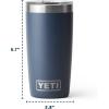 imageYETI Rambler 10 oz Tumbler Stainless Steel Vacuum Insulated with MagSlider Lid Firefly YellowUltra Marine Violet