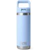 imageYETI Rambler 18 oz Bottle Vacuum Insulated Stainless Steel with Color Matching Straw Cap Firefly YellowBig Sky Blue