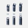 imageYETI Rambler 18 oz Bottle Vacuum Insulated Stainless Steel with Color Matching Straw Cap Firefly YellowBig Sky Blue