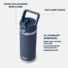 imageYETI Rambler 18 oz Bottle Vacuum Insulated Stainless Steel with Color Matching Straw Cap Firefly YellowRescue Red