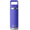 imageYETI Rambler 18 oz Bottle Vacuum Insulated Stainless Steel with Color Matching Straw Cap Firefly YellowUltramarine Violet