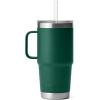 imageYETI Rambler 42 oz Straw Mug Vacuum Insulated Stainless Steel Big Sky BlueBlack Forest Green