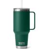 imageYETI Rambler 42 oz Straw Mug Vacuum Insulated Stainless Steel Big Sky BlueBlack Forest Green