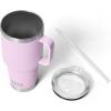 imageYETI Rambler 42 oz Straw Mug Vacuum Insulated Stainless Steel Big Sky BlueCherry Blossom  Textured