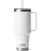 imageYETI Rambler 42 oz Straw Mug Vacuum Insulated Stainless Steel Big Sky BlueWhite