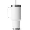 imageYETI Rambler 42 oz Straw Mug Vacuum Insulated Stainless Steel Big Sky BlueWhite
