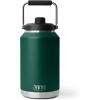 imageYETI Rambler Gallon Jug 20 Vacuum Insulated Leakproof Stainless Steel with MagCap Rescue RedBlack Forest Green