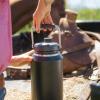 imageYETI Rambler Gallon Jug 20 Vacuum Insulated Leakproof Stainless Steel with MagCap Rescue RedBlack Forest Green