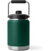 imageYETI Rambler Half Gallon Jug 20 Vacuum Insulated Leakproof Stainless Steel with MagCap Rescue RedBlack Forest Green