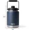 imageYETI Rambler Half Gallon Jug 20 Vacuum Insulated Leakproof Stainless Steel with MagCap Rescue RedBlack Forest Green