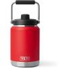 imageYETI Rambler Half Gallon Jug 20 Vacuum Insulated Leakproof Stainless Steel with MagCap Rescue RedRescue Red