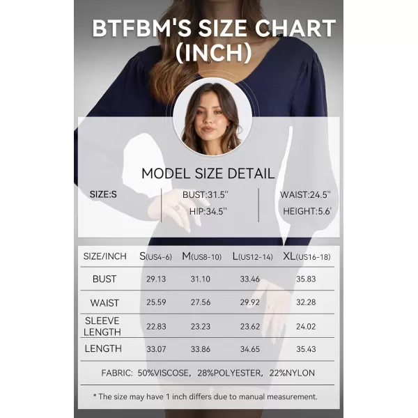 imageBTFBM Women 2023 Pullover Sweater Dress V Neck Long Sleeve Bodycon Embroidered Back Party Rib Knit Mini Fall DressesSolid Navy