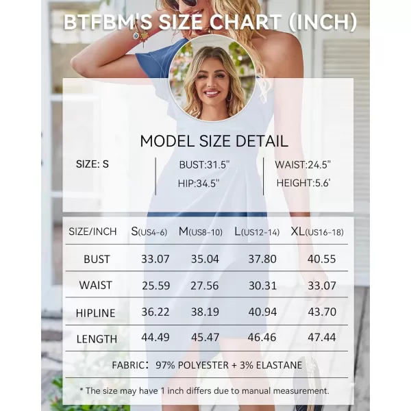 imageBTFBM Women 2023 Summer Fashion Elegant One Shoulder Cocktail Dress Ruffle Sleeve Wrap Ruched Bodycon Short Party DressesSolid Grey Blue