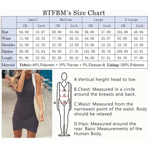 imageBTFBM Women 2023 Summer Sleeveless Tank Dresses Crew Neck Slim Fit Short Casual Ruched Bodycon Party Club Mini DressDark Grey