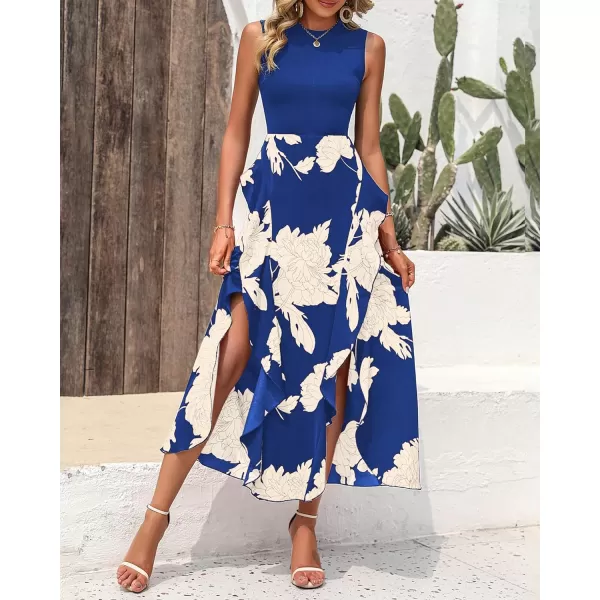 imageBTFBM Women Casual Sleeveless Summer Dresses 2023 Spring Crewneck Patchwork Boho Floral Ruffle Cocktail Party Midi DressBTFBM Women Casual Sleeveless Summer Dresses 2023 Spring Crewneck Patchwork Boho Floral Ruffle Cocktail Party Midi Dress