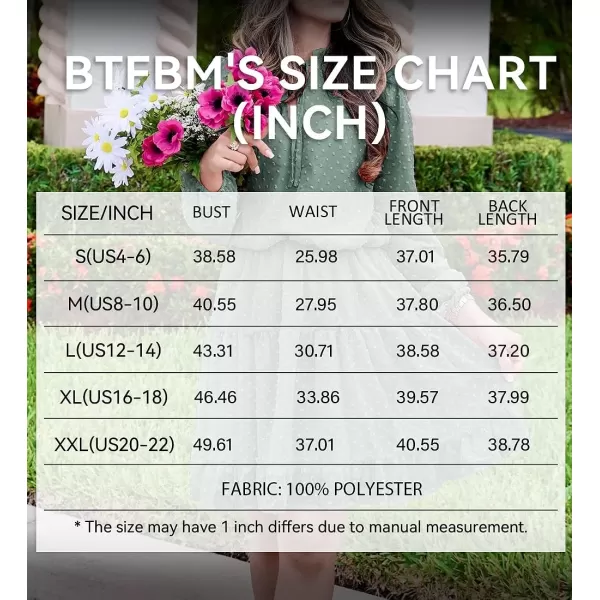 imageBTFBM Women Casual Summer Fall Dresses Tie V Neck Long Sleeve High Waist Ruffle Tiered A Line Swing Tunic Mini DressDot Green