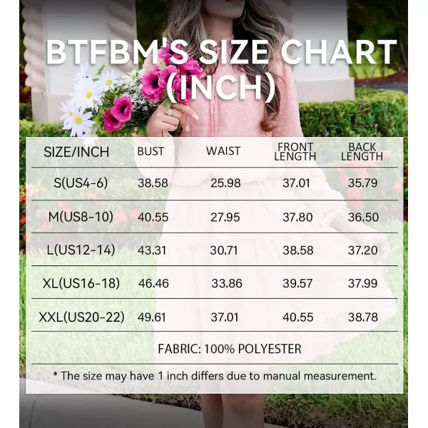 imageBTFBM Women Casual Summer Fall Dresses Tie V Neck Long Sleeve High Waist Ruffle Tiered A Line Swing Tunic Mini DressDot Pink