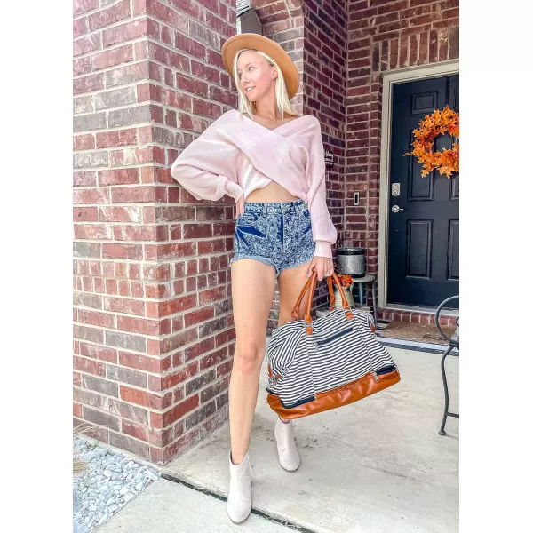 imageBTFBM Women Casual V Neck Long Sleeve Sweaters Cross Wrap Front Off Shoulder Asymmetric Hem Knitted Crop Solid PulloverSolid Pink