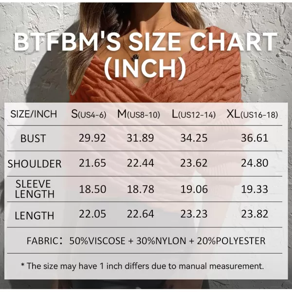 imageBTFBM Women Casual V Neck Long Sleeve Sweaters Cross Wrap Front Off Shoulder Asymmetric Hem Knitted Crop Solid PulloverTwist Caramel