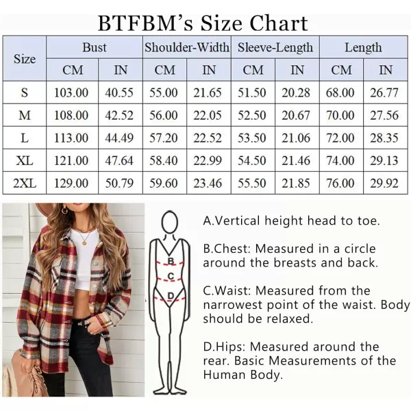 imageBTFBM Women Corduroy Shacket Jacket 2023 Long Sleeve Button Down Casual Plaid Flannel Shirts Boyfriend Fall Blouses TopsPlaid Print Yellow