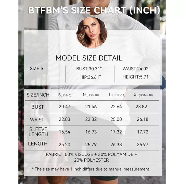 imageBTFBM Women Cozy Long Sleeve Mock Neck Fashion Sweaters Soft Solid Color Ribbed Knit Casual Fall Winter Pullover SweaterSolid White