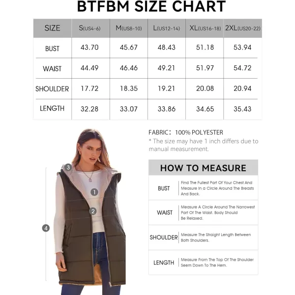 imageBTFBM Women Fall Reversible Vests Sleeveless Sherpa Fleece Jacket Zip Up Hoodie Long Warm Winter Padded Coat OuterwearSolid Wine Red