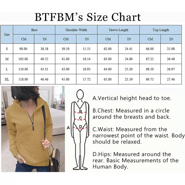 imageBTFBM Women Fashion Quilted Pattern Lightweight Zipper Long Sleeve Plain Casual Ladies Sweatshirts Pullovers Shirts TopsApricot