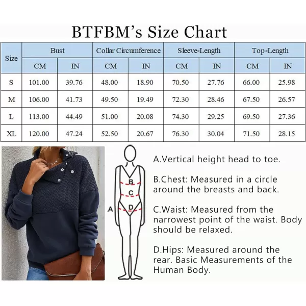imageBTFBM Women Fashion Quilted Pattern Lightweight Zipper Long Sleeve Plain Casual Ladies Sweatshirts Pullovers Shirts TopsOblique Navy