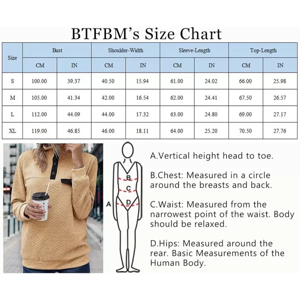 imageBTFBM Women Fashion Quilted Pattern Lightweight Zipper Long Sleeve Plain Casual Ladies Sweatshirts Pullovers Shirts TopsPure Apricot