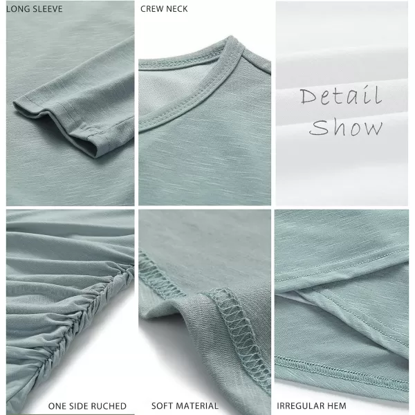 imageBTFBM Women Fashion Ruched Elegant Bodycon Long Sleeve Wrap Front Solid Color Casual Basic Fitted Short DressesGrey