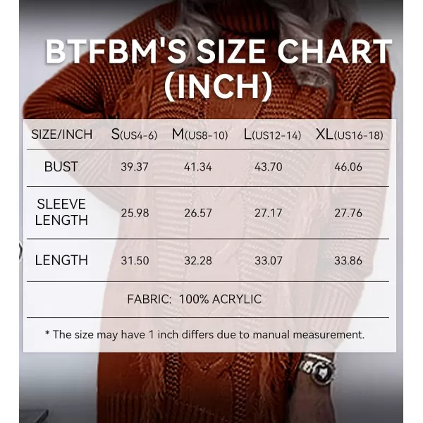 imageBTFBM Women Fashion Sweater Short Dress Long Sleeve Turtleneck Oversized Fall Winter Soft Chunky Knit Pullover SweatersTassel Caramel