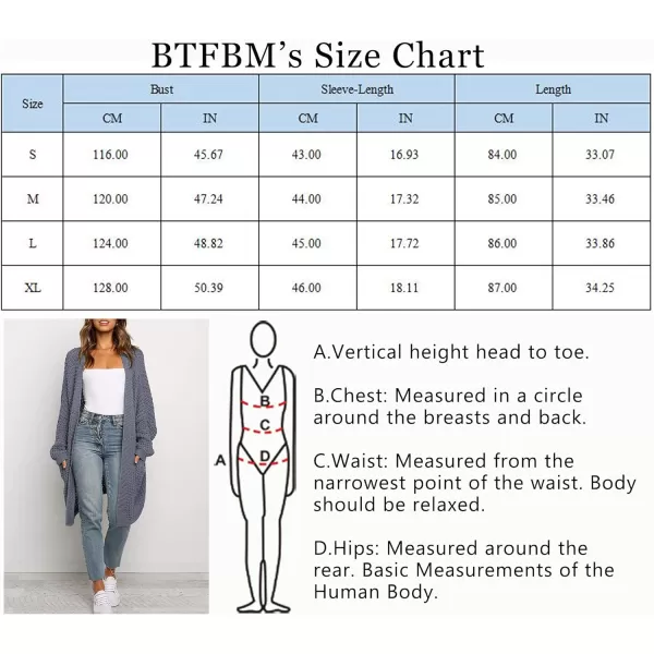 imageBTFBM Women Long Sleeve Open Front Plain Knit Cardigan Fashion Color Block Striped Slouchy Loose Pockets Sweater OutwearDark Grey