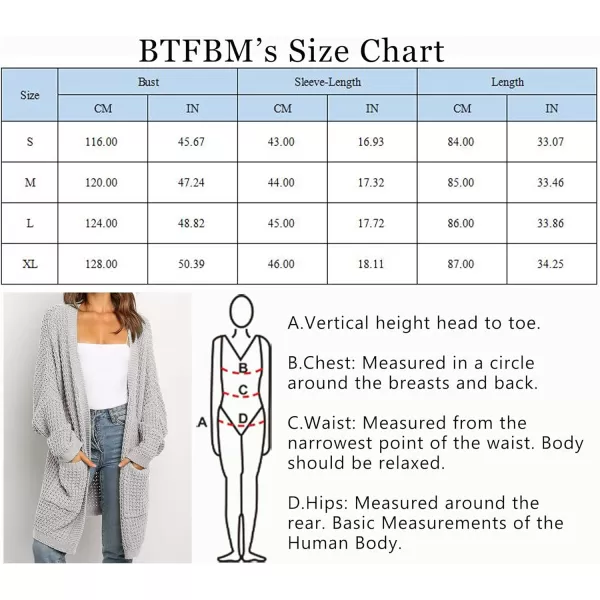 imageBTFBM Women Long Sleeve Open Front Plain Knit Cardigan Fashion Color Block Striped Slouchy Loose Pockets Sweater OutwearGrey