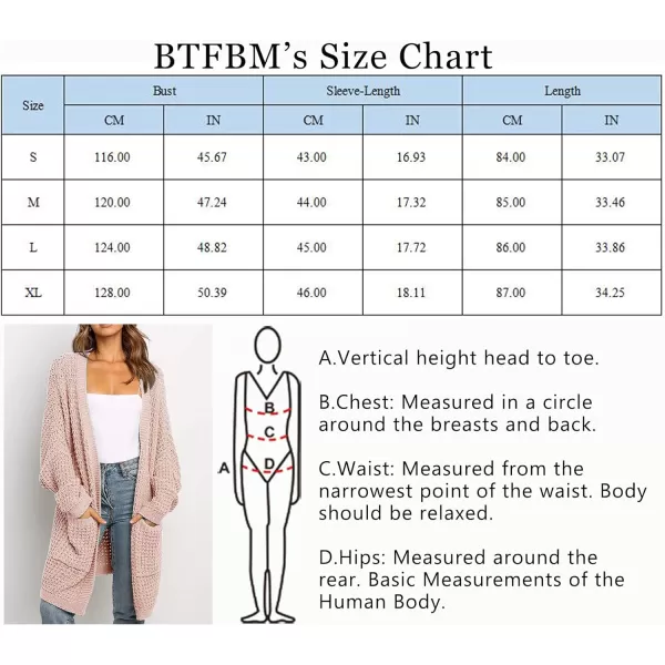 imageBTFBM Women Long Sleeve Open Front Plain Knit Cardigan Fashion Color Block Striped Slouchy Loose Pockets Sweater OutwearPink