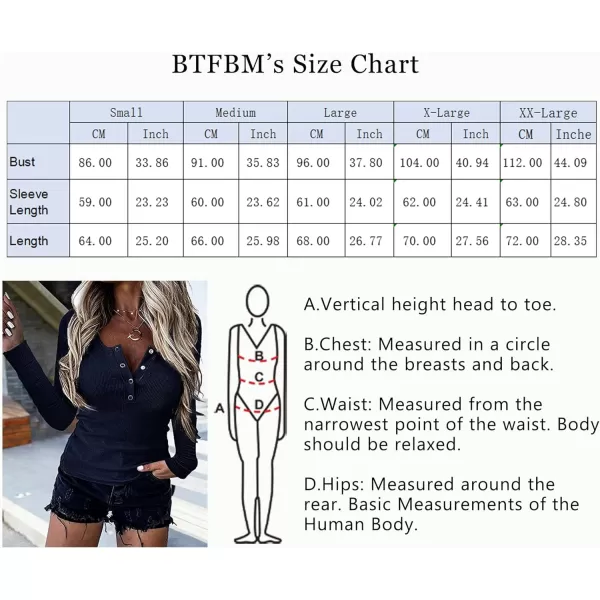 imageBTFBM Women Long Sleeve V Neck Button Up Solid Tops Blouses Trendy Slim Fit Lace Sleeves Ribbed Knit Casual Shirts TunicSolid Navy