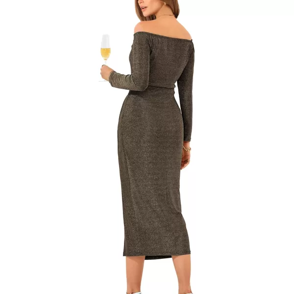 imageBTFBM Women Off Shoulder Bodycon Dresses Long Sleeve Ruched Slit Glitter Ball Gown Cocktail Party Evening Maxi DressBTFBM Women Off Shoulder Bodycon Dresses Long Sleeve Ruched Slit Glitter Ball Gown Cocktail Party Evening Maxi Dress